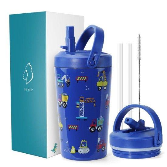 Buzio X003FJ8Y39 Kids Tumbler with Straw Lid 500ML