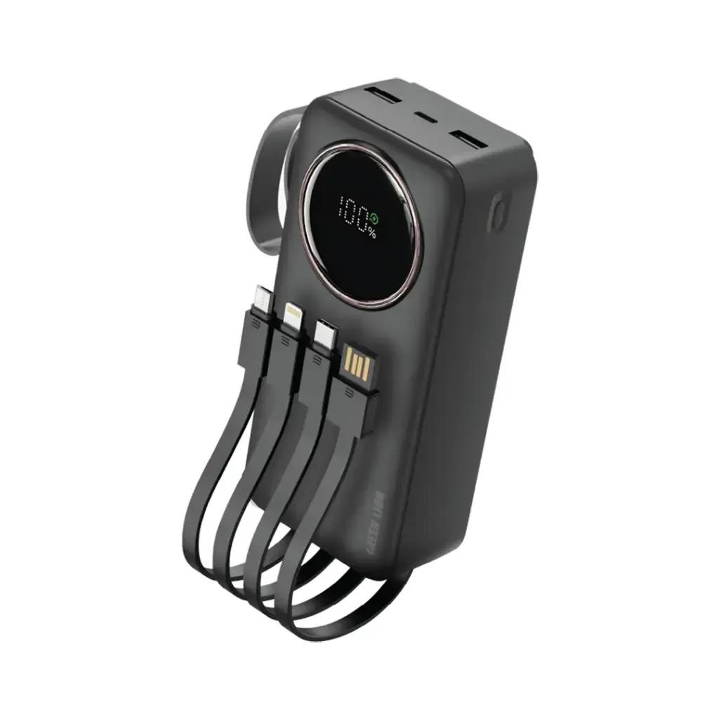 شاحن Green Lion Power Pulse بسعة 30000 مللي أمبير - أسود