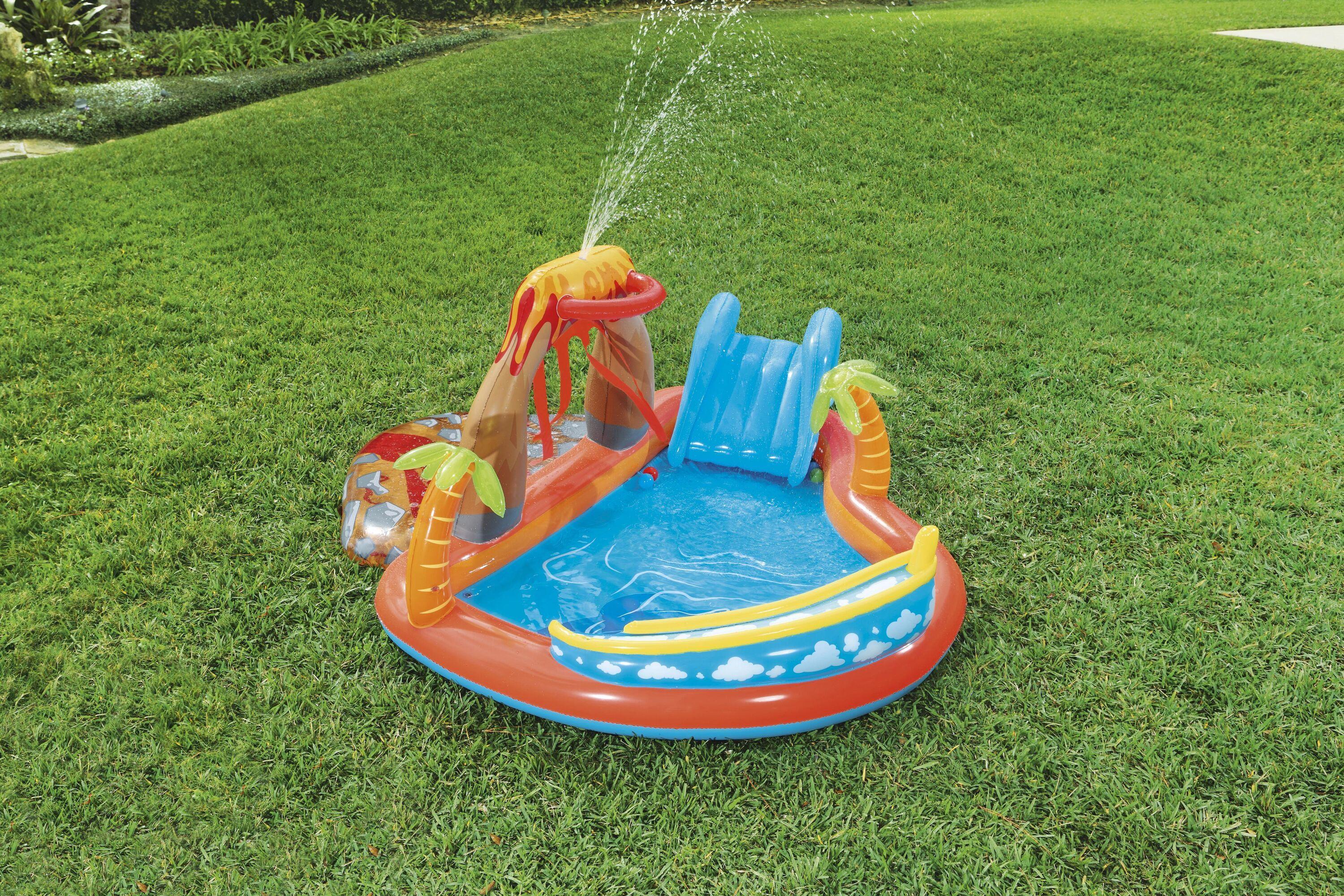 مركز ألعاب LAVA LAGOON بأبعاد 2.65 م × 2.65 م × 1.04 م تصميم استوائي مميز