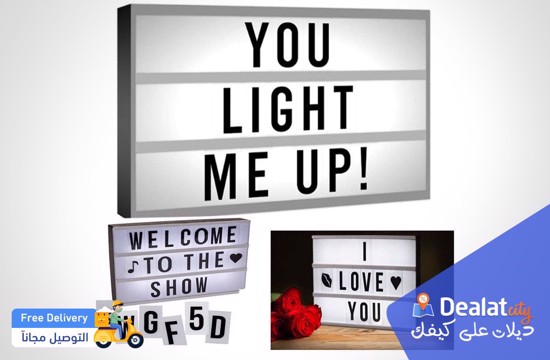 Cinematic Light Up Message Box - DealatCity Store