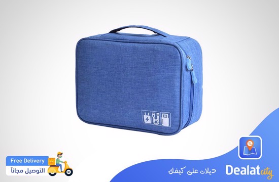 Travel Digital Bag Light Blue color - DealatCity Store