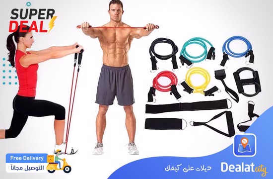 Resistance Fitness Tube Workout Band Home GYM - DealatCity Store