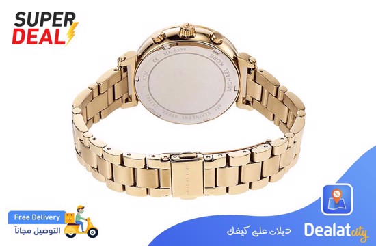 Michael Kors Sofie Chronograph Crystal Gold Dial Watch MK6559 for Women - Dealatcity