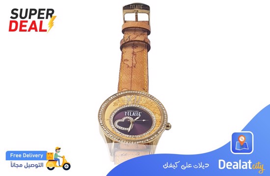 Alviero Martini 1^ classe Two Tone Beige Purple Dial Watch for Women - Dealatcity	