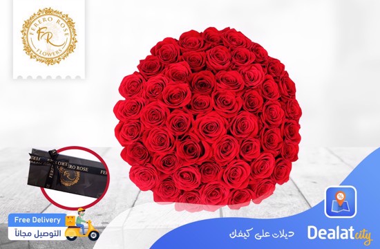 Red Roses Bouquet - Ferero Rose Flowers