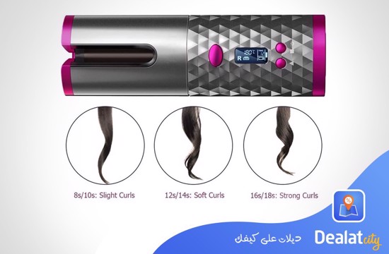 Cordless Automatic Curler with LCD display - DealatCity Store	