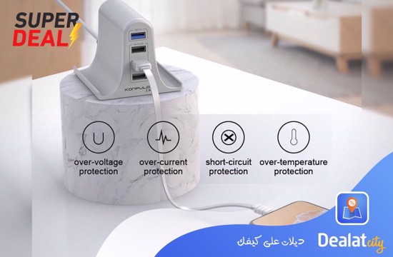 Konfulon USB Charger With 4 Outputs - DealatCity Store	