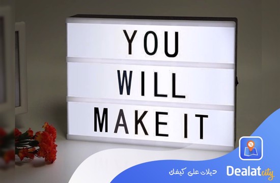 LED Cinematic Color Letters Message Card Light Box - DealatCity Store	