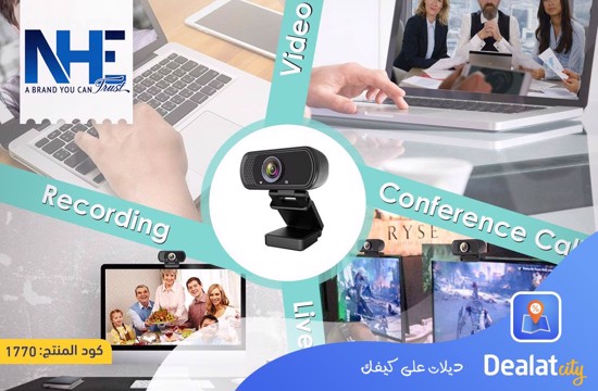 NHE HD Webcam 1080P with Microphone - DealatCity Store	