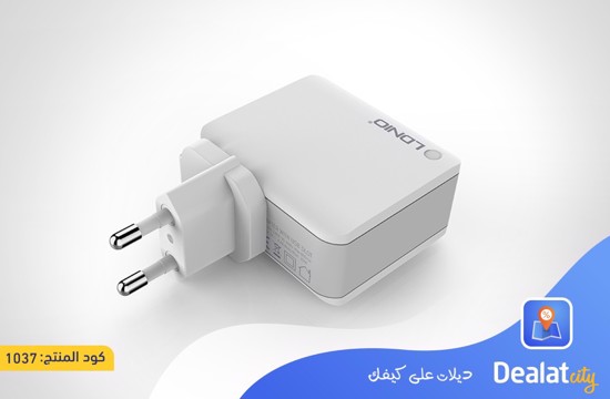 Ldnio A4403 4.4A 4 Port Auto Id Travel Charger - DealatCity Store	
