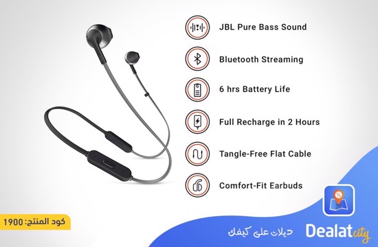 JBL T205BT Bluetooth Earphone - DealatCity Store