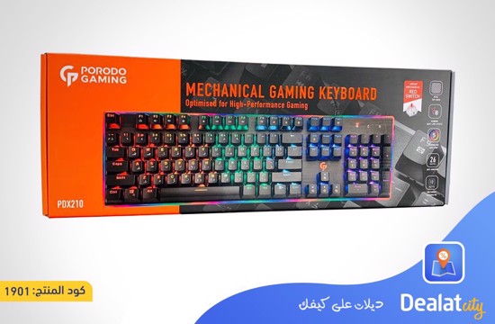 porodo pdx210 Mechanical Gaming Keyboard - DealatCity Store