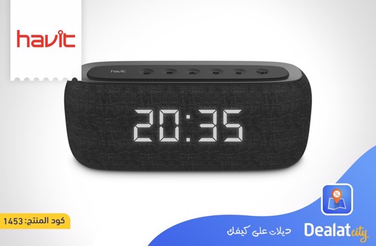 HAVIT M29 Bluetooth Speaker with Radio and Clock - DealatCity Store	