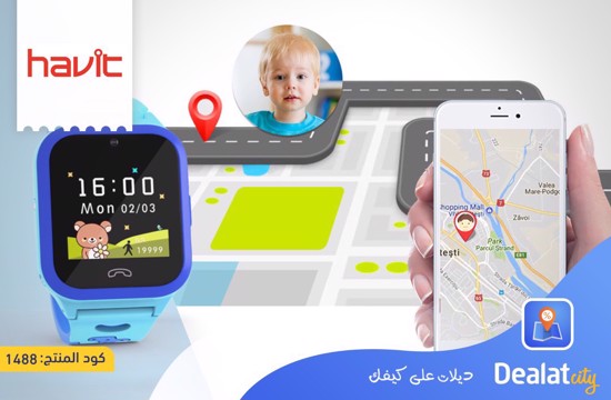 Havit KW02 Kids Watch (2G+GPS+WIFI) - DealatCity Store	