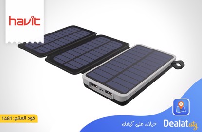 Havit H522I Solar Powered Power Bank 10,000 mAh - DealatCity Store	