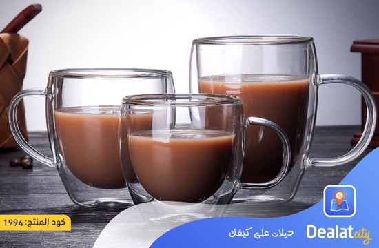 Heat Resistant Double Wall Glass Cup - DealatCity Store