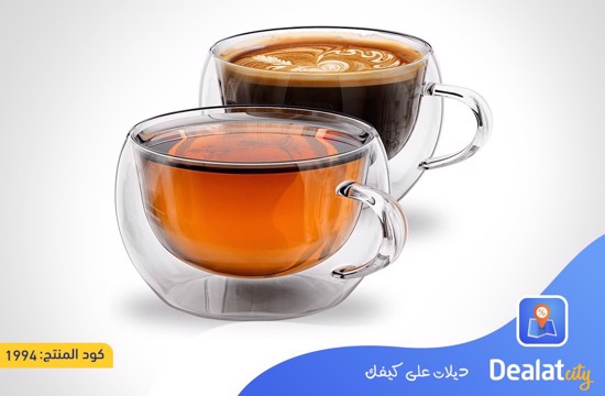 Heat Resistant Double Wall Glass Cup - DealatCity Store	
