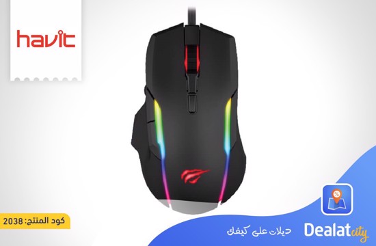 HAVIT MS1012 RGB backlit gaming mouse - DealatCity Store