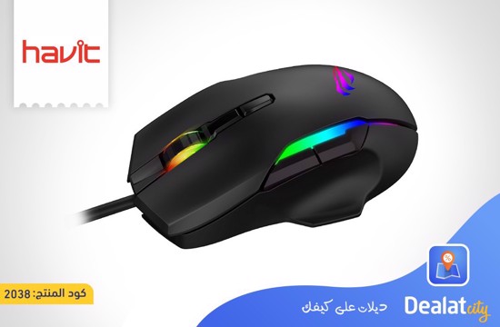 HAVIT MS1012 RGB backlit gaming mouse - DealatCity Store