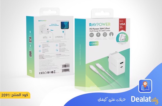 RAVPower RP-PC129 RAVPower RP-PC080 36W Wall Charger - DealatCity Store