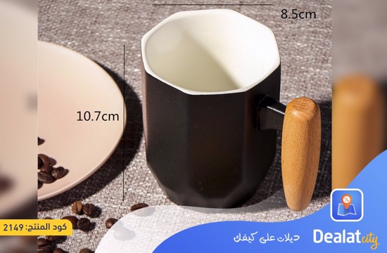 Ceramic Octagonal Shape Coffee Mug - DealatCity Store