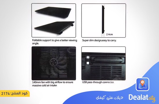 N191 Notebook Fan Cooling Base For Laptop - DealatCity Store