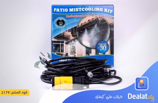 2 in 1 Patio Mist Cooling Kit & Automatic watering Irrigation System - DealatCity Store