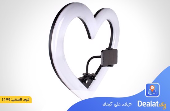 18 Inch RGB LED Ring Light Heart Shaped - DealatCity Store	