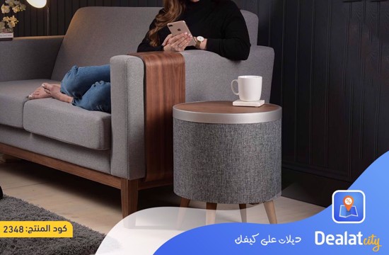 Smart Side Table with Bluetooth Speakers, Wireless Charging - DealatCity Store