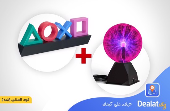 Plasma Ball + Playstation Icons Light - DealatCity Store