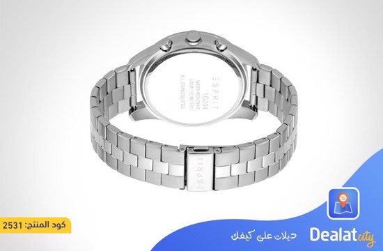 ESPRIT Men Silver Stainless Steel Quartz Watch - DealatCity Store