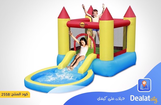 Happy Hop 9820 Bouncy Castle With Pool & Slide - DealatCity Store
