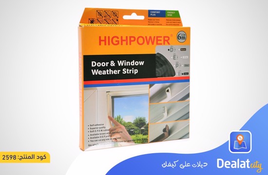 Highpower Door and Window Weather Strip (6m) - DealatCity Store