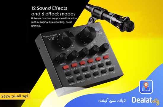 V8 Sound Card Audio - DealatCity Store