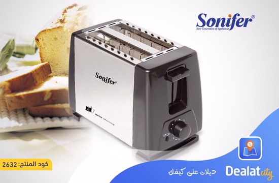Sonifer 600-700 W 2 Slice Toaster with Warming Rack Stand Bread Toaster - DealatCity Store