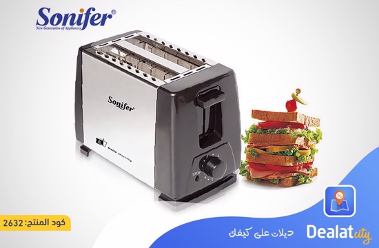 Sonifer 600-700 W 2 Slice Toaster with Warming Rack Stand Bread Toaster - DealatCity Store