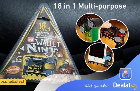 Wallet Ninja 18 in 1 Credit Card Multi-tool - DealatCity Store