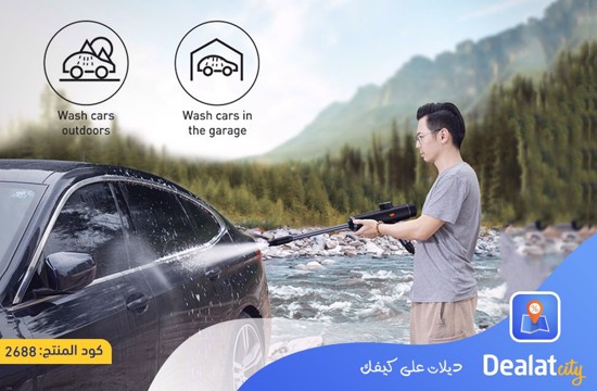 Baseus High Pressure Rechargable Car Washer + Xiaomi Mi Electric Air Compressor from DealatCity Store