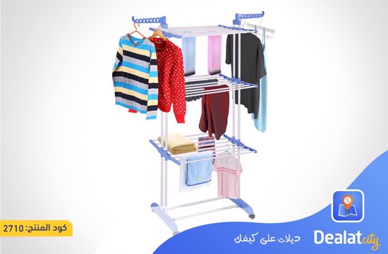 3 Layers clothes storage hanger organizer drying rack - DealatCity Store
