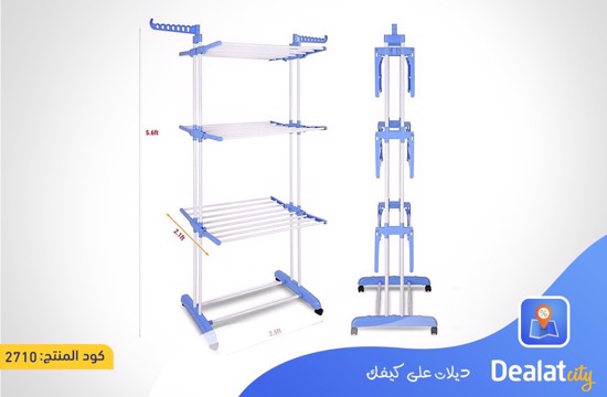 3 Layers clothes storage hanger organizer drying rack - DealatCity Store
