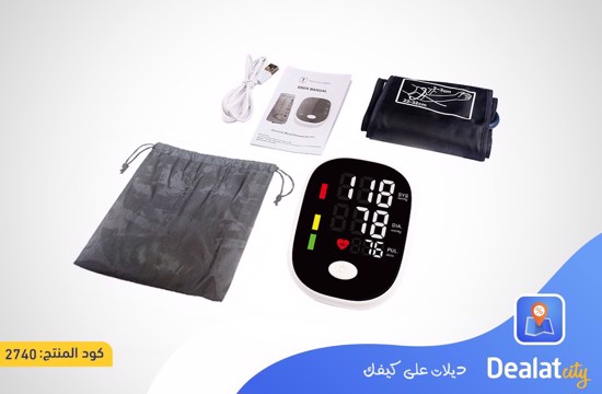 Smart Ambulatory Electronic Upper Arm Digital Blood Pressure Monitor - DealatCity Store