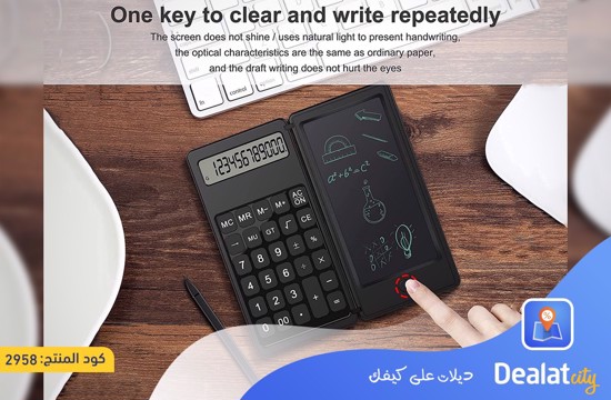 Calculator Writing board combines a calculator with LCD writing board - DealatCity Store