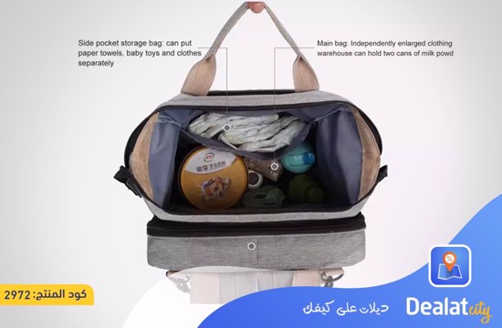 Diaper Bag Backpack With Foldable Bed Portable Sleeping Mummy Bag - DealatCity Store