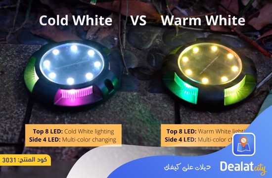 4 Pack 12 LED Lights Solar Ground Lights - DealatCity Store