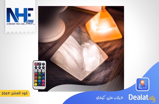 Pyramidal White Natural Selenite Crystal LED Night Light - DealatCity Store