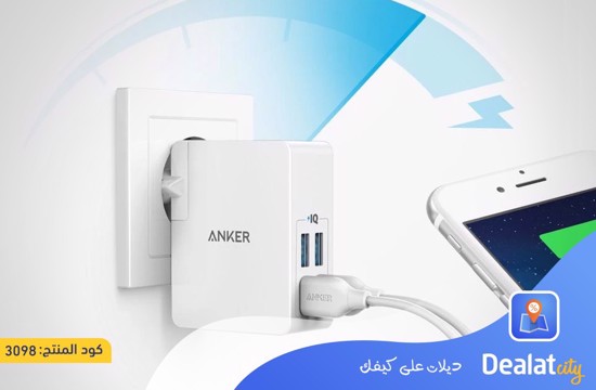 Anker PowerPort Lite Wall Charger,4 USB Ports, 27 Watt - DealatCity Store
