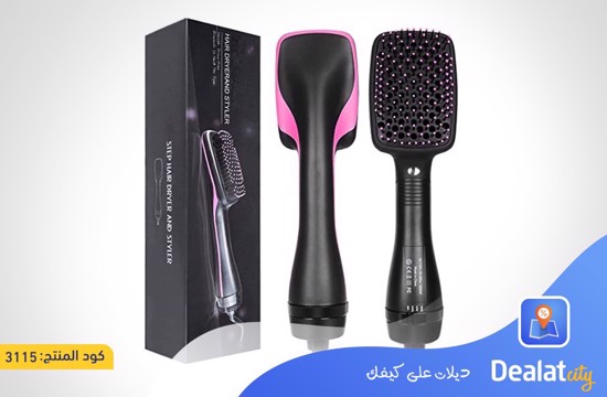 One-step Hair Dryer and Styler Hot Air Paddle Styling Comb - DealatCity Store