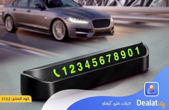 Car Styling Temporary Parking Card Sticker Phone Number Card - DealatCity Store
