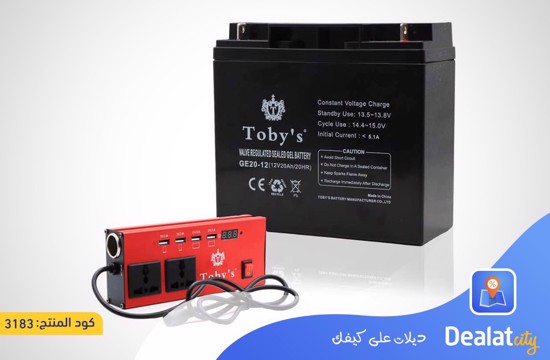 Toby's BTY-20A Rechargeable Multifunctional Battery - DealatCity Store