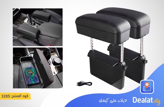 Universal Car Armrest Box Storage Box Wireless Charger - DealatCity Store